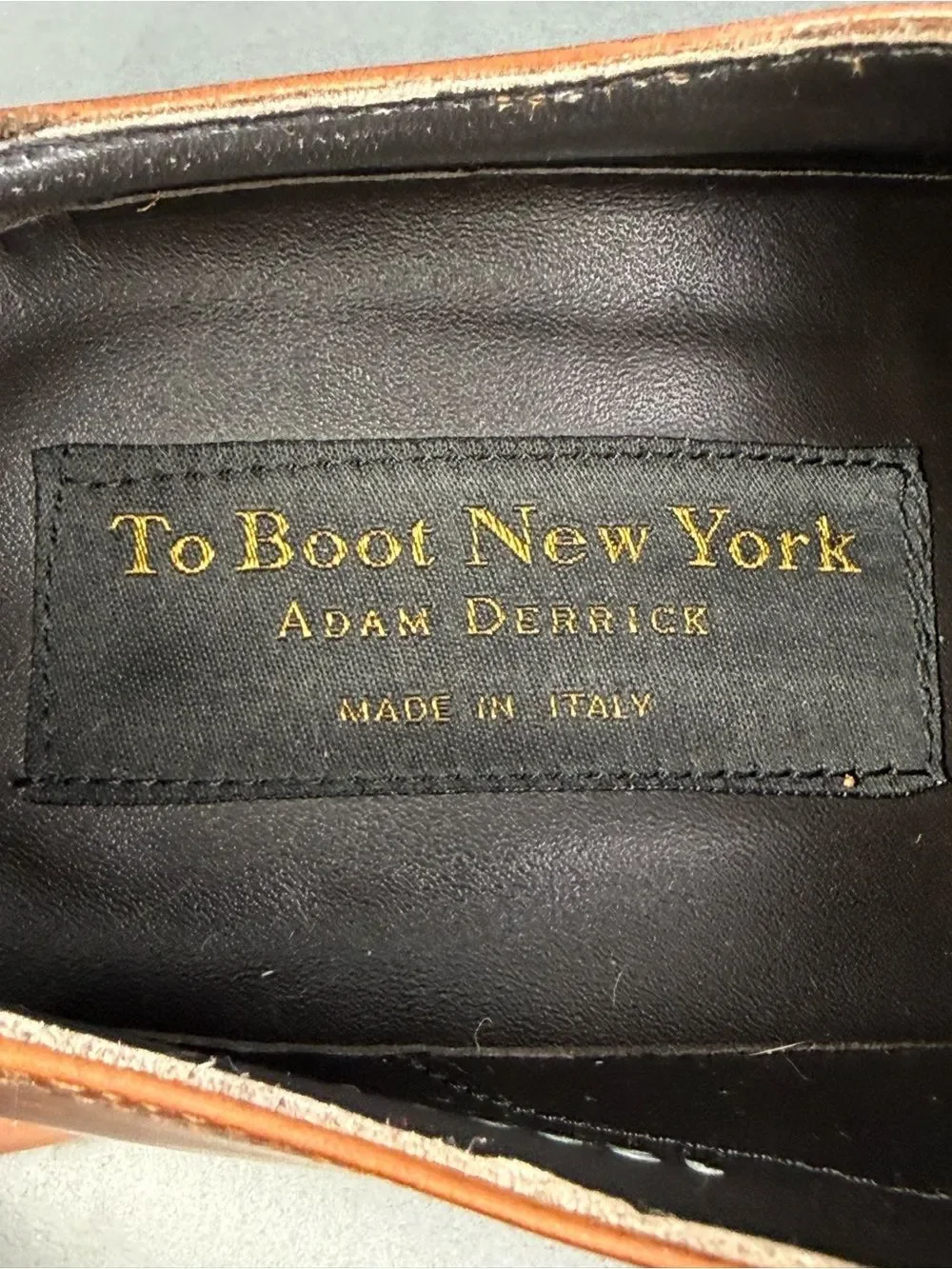 To Boot New York Forley cognac brown leather cap-toe Oxford shoes men’s 9